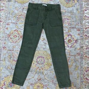 LOFT army green khakis size 2 💚